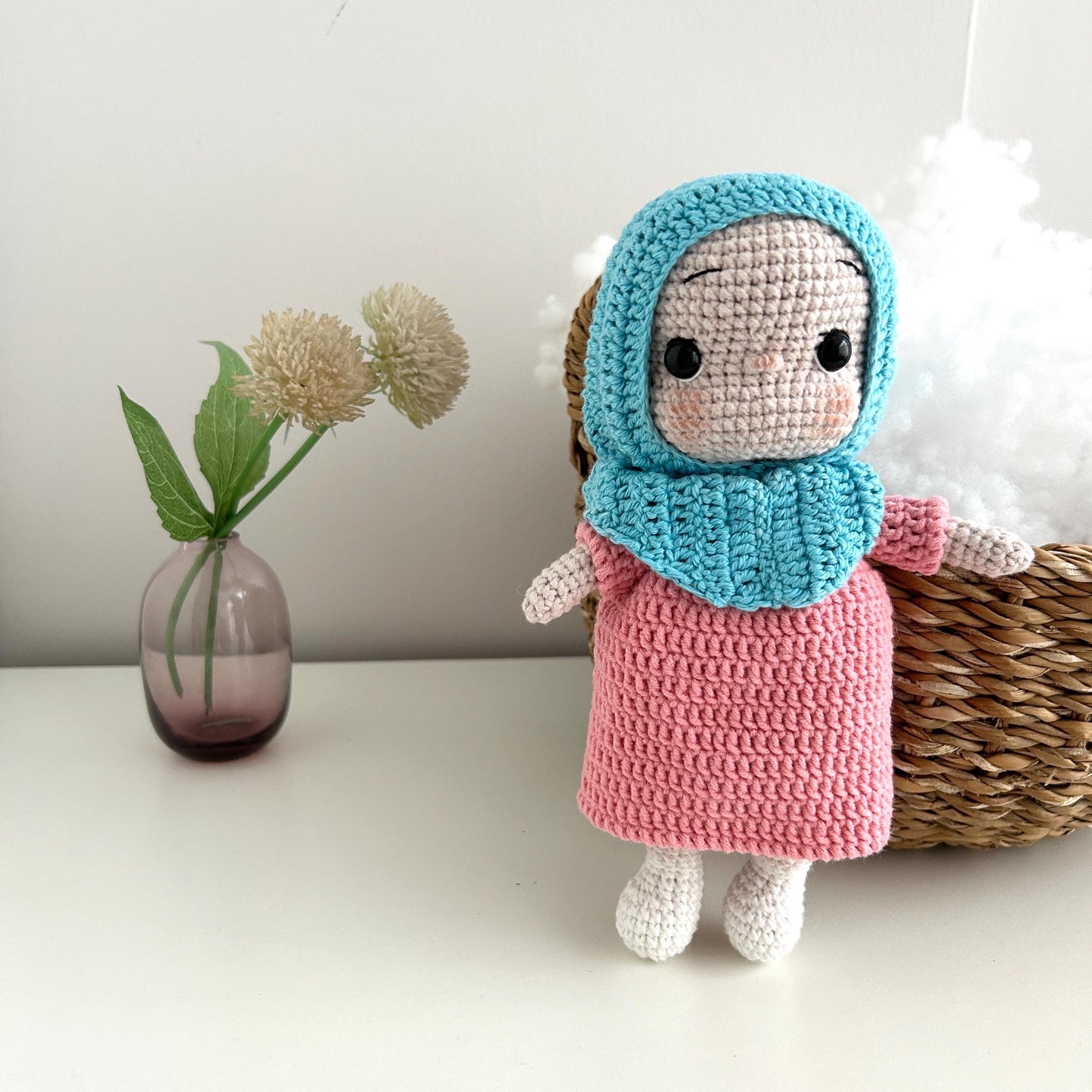 Handmade Crochet Hijab Doll: Muslim Ramadan Gift