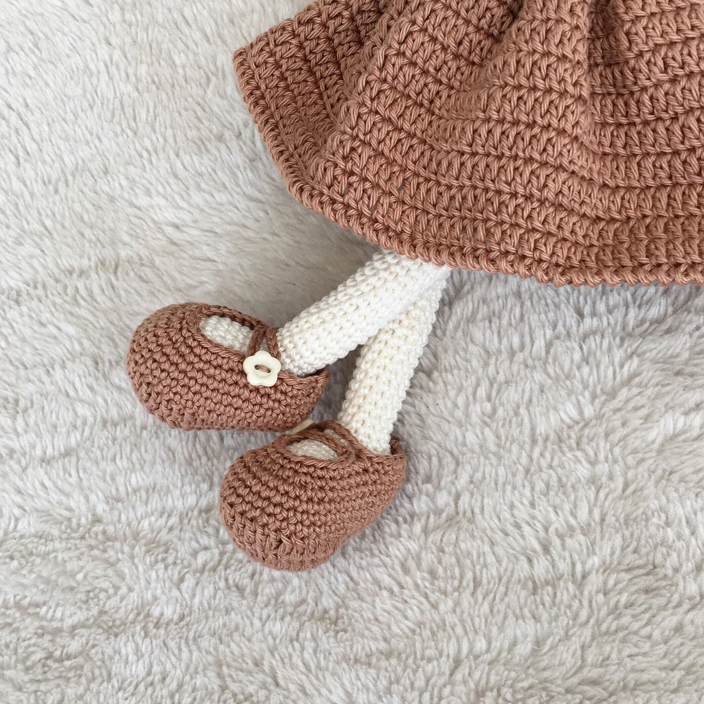 Handmade Crochet Rabbit Toy: Organic Cotton Bunny Doll