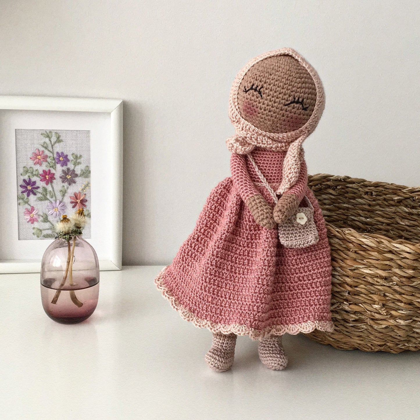 Handmade Hijab Doll: Crochet Muslim Gift, Ramadan Eid Present
