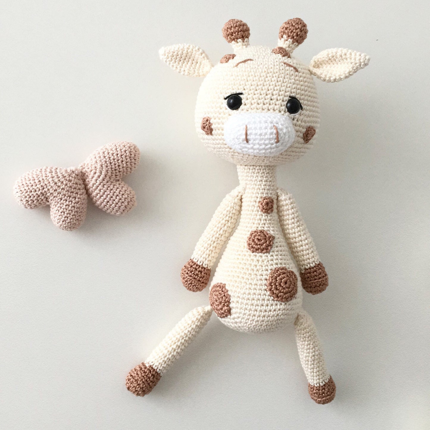 Crochet Giraffe Amigurumi: Organic Cotton Baby Toy