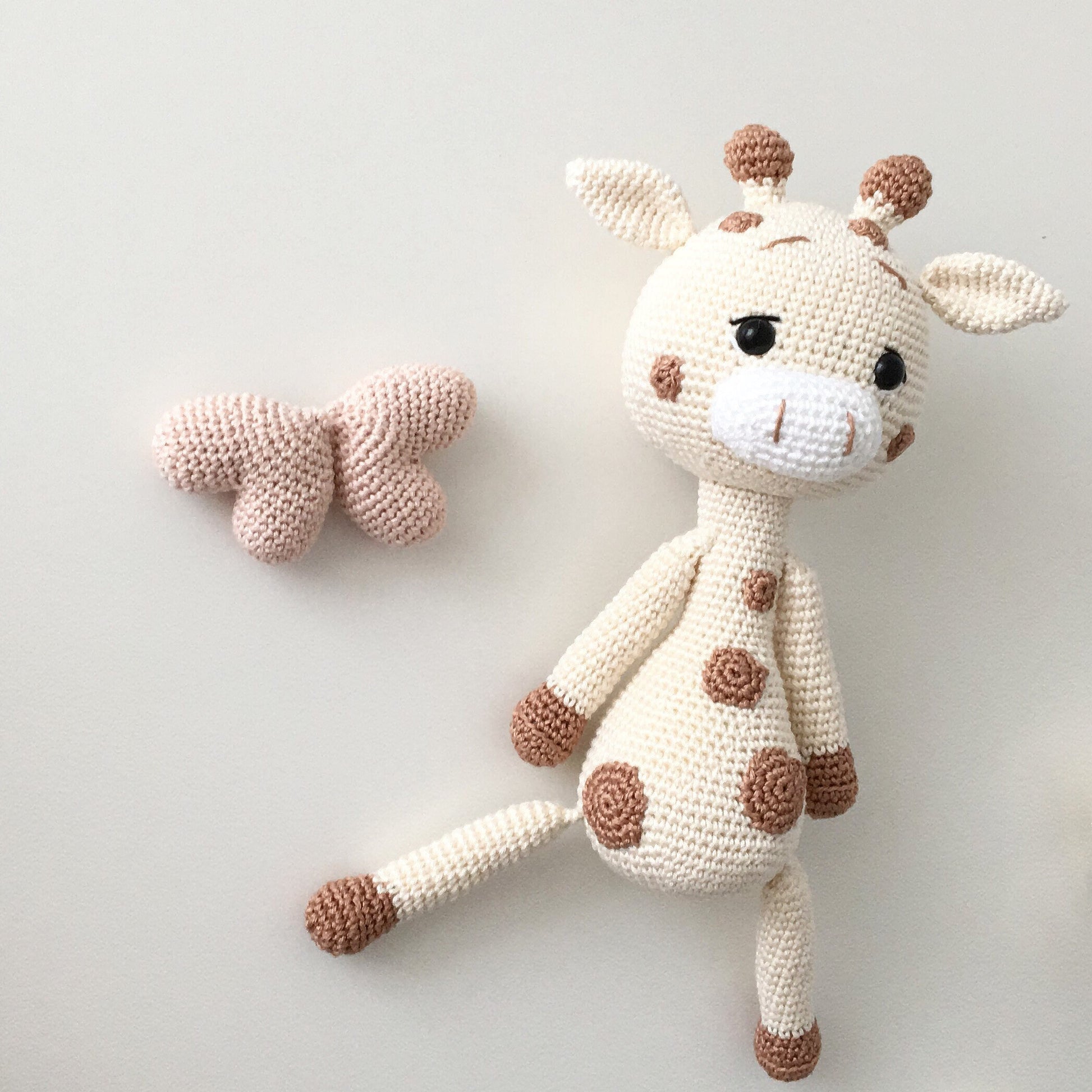 Crochet Giraffe Amigurumi: Organic Cotton Baby Toy