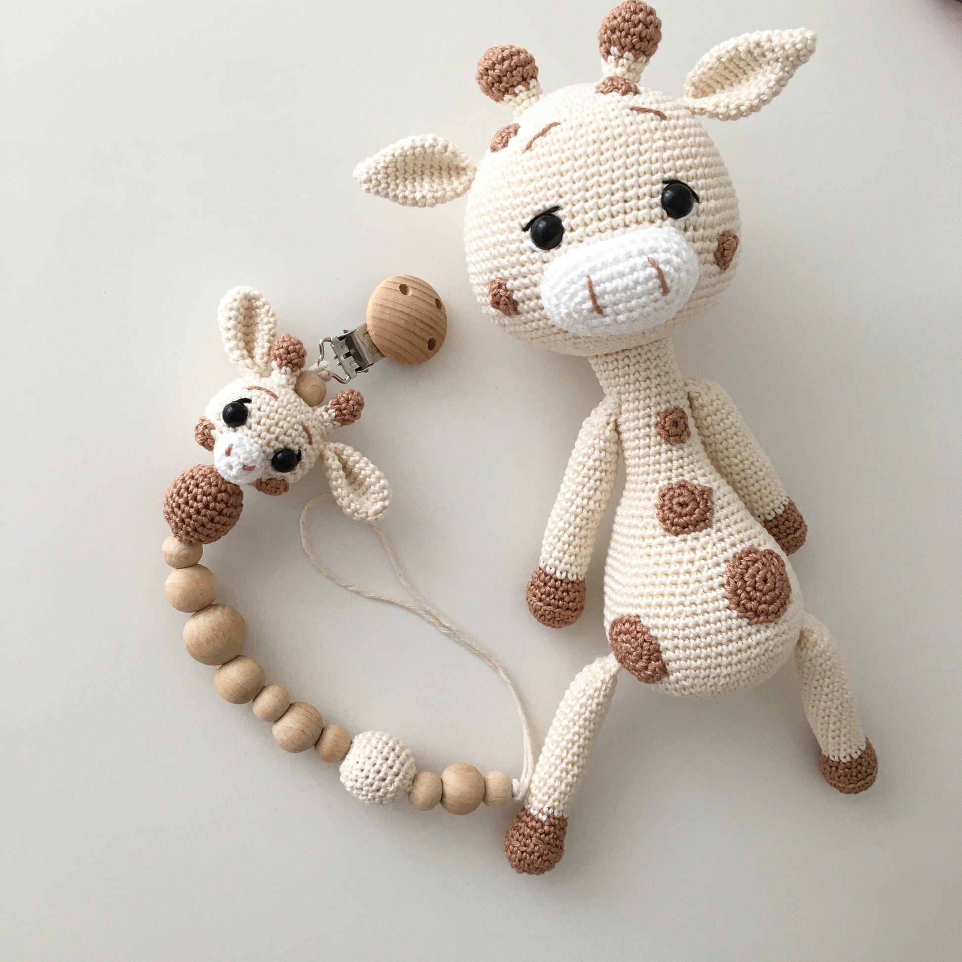 Crochet Giraffe Amigurumi: Organic Cotton Baby Toy