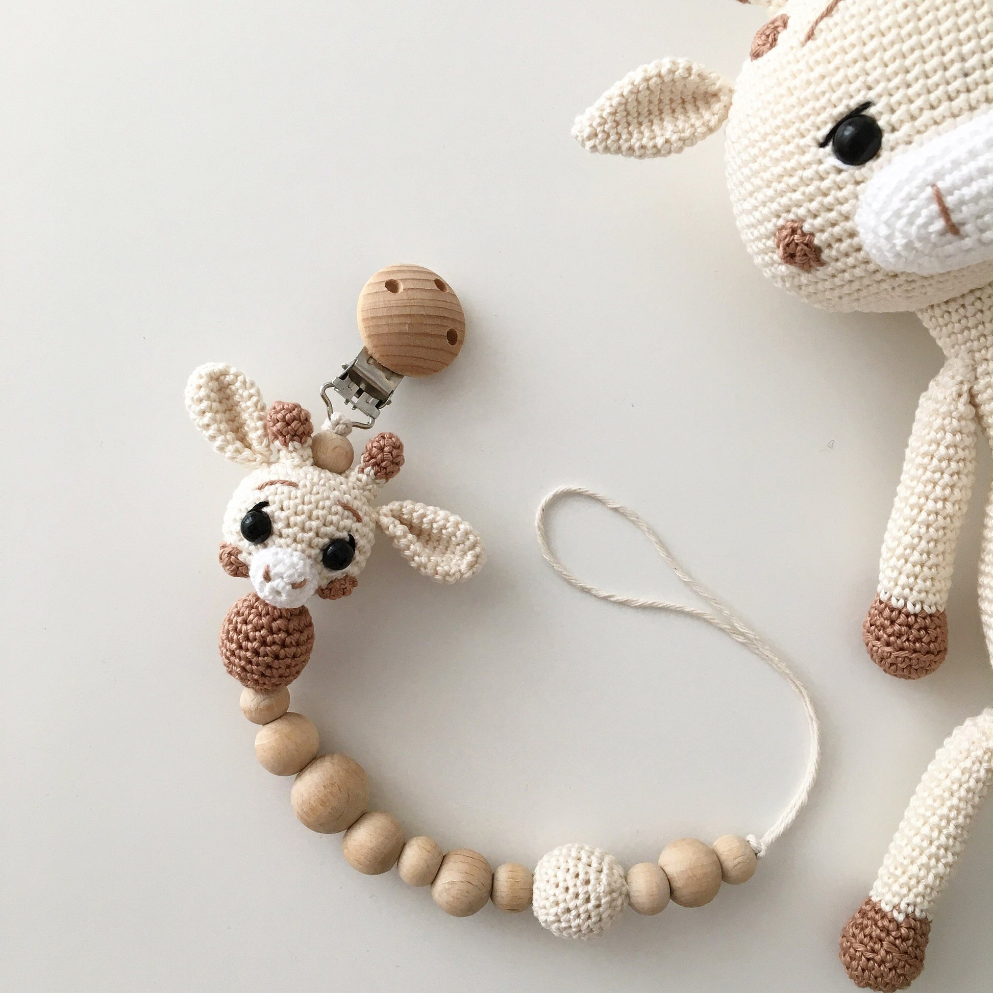 Crochet Giraffe Amigurumi: Organic Cotton Baby Toy