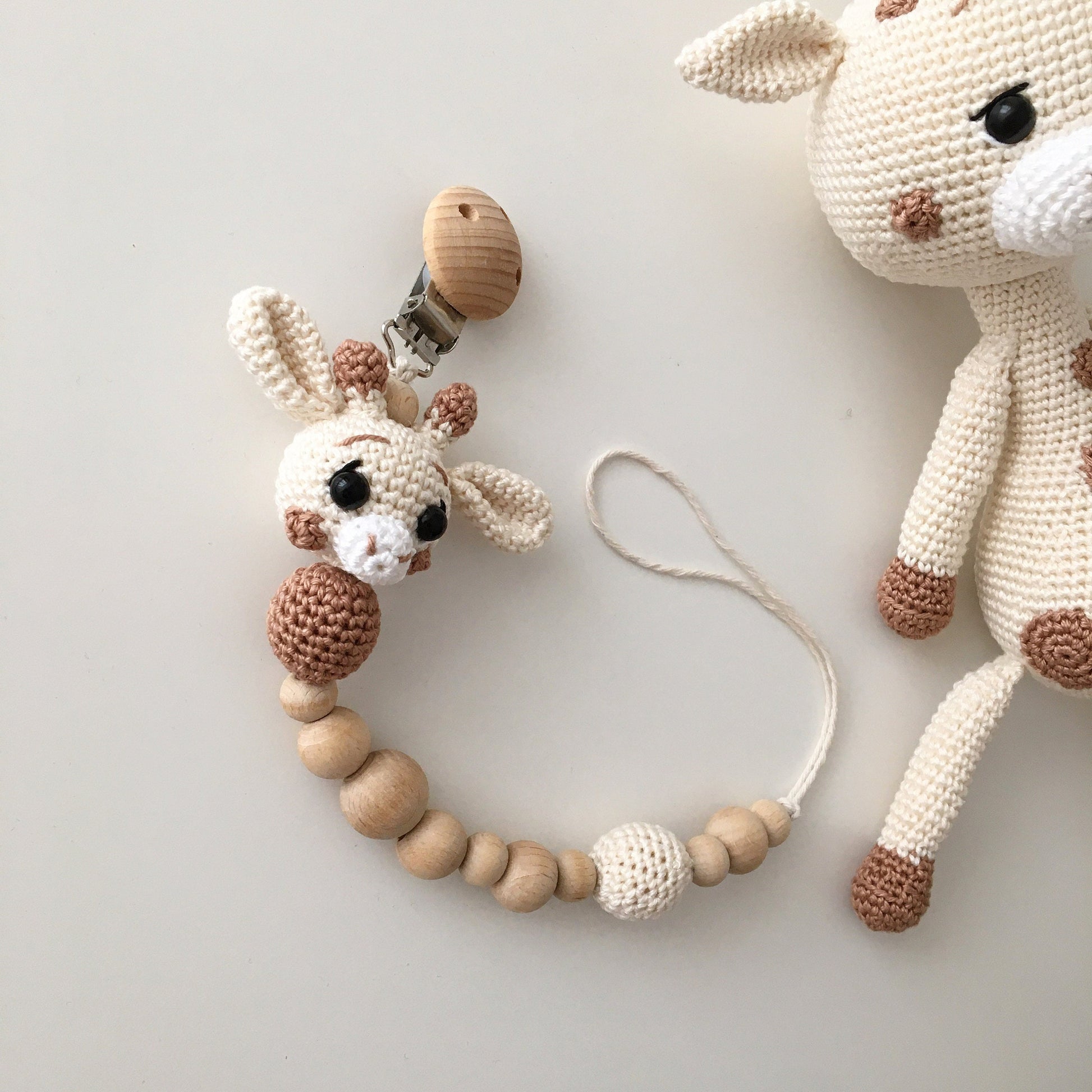 Crochet Giraffe Amigurumi: Organic Cotton Baby Toy