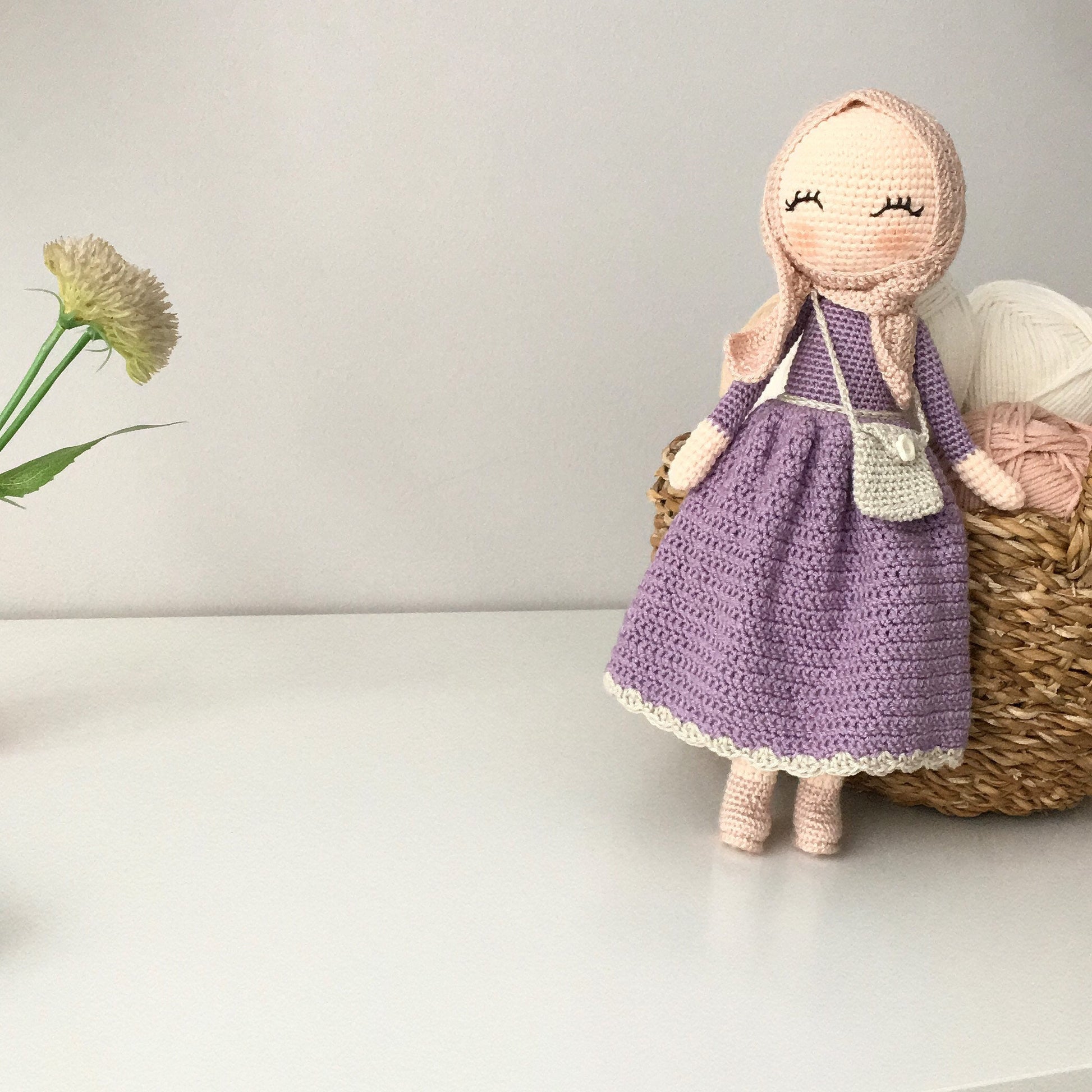 Handmade Hijab Doll: Amigurumi Muslim Gift for Eid