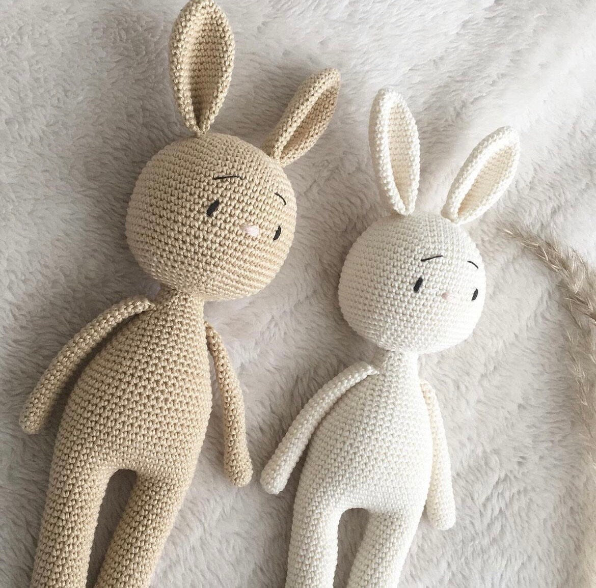 Handmade Cotton Crochet Rabbit Toy, Baby Shower Gift