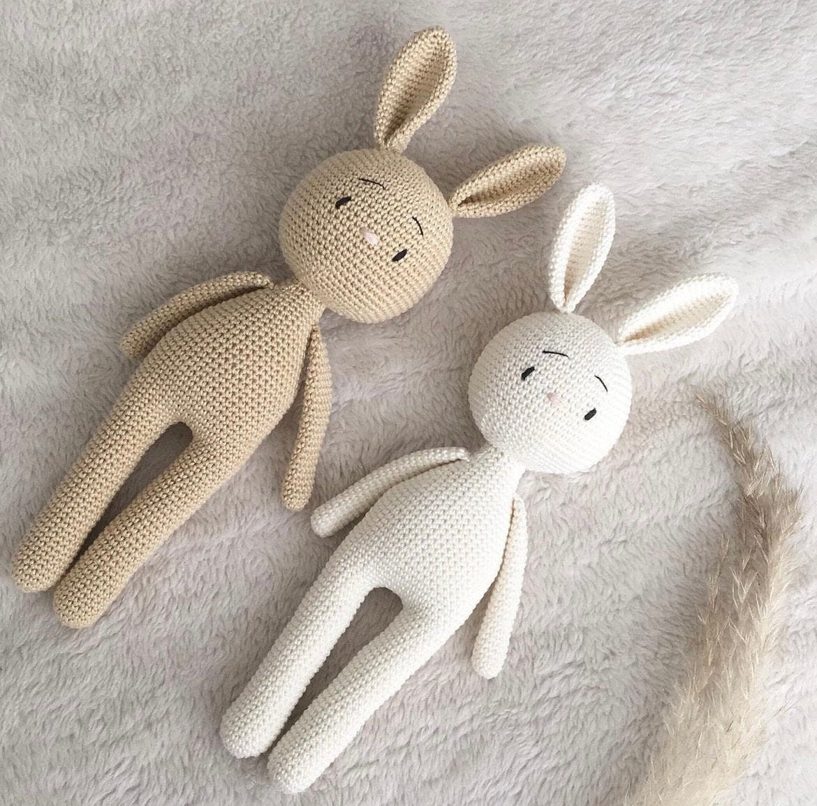 Handmade Cotton Crochet Rabbit Toy, Baby Shower Gift