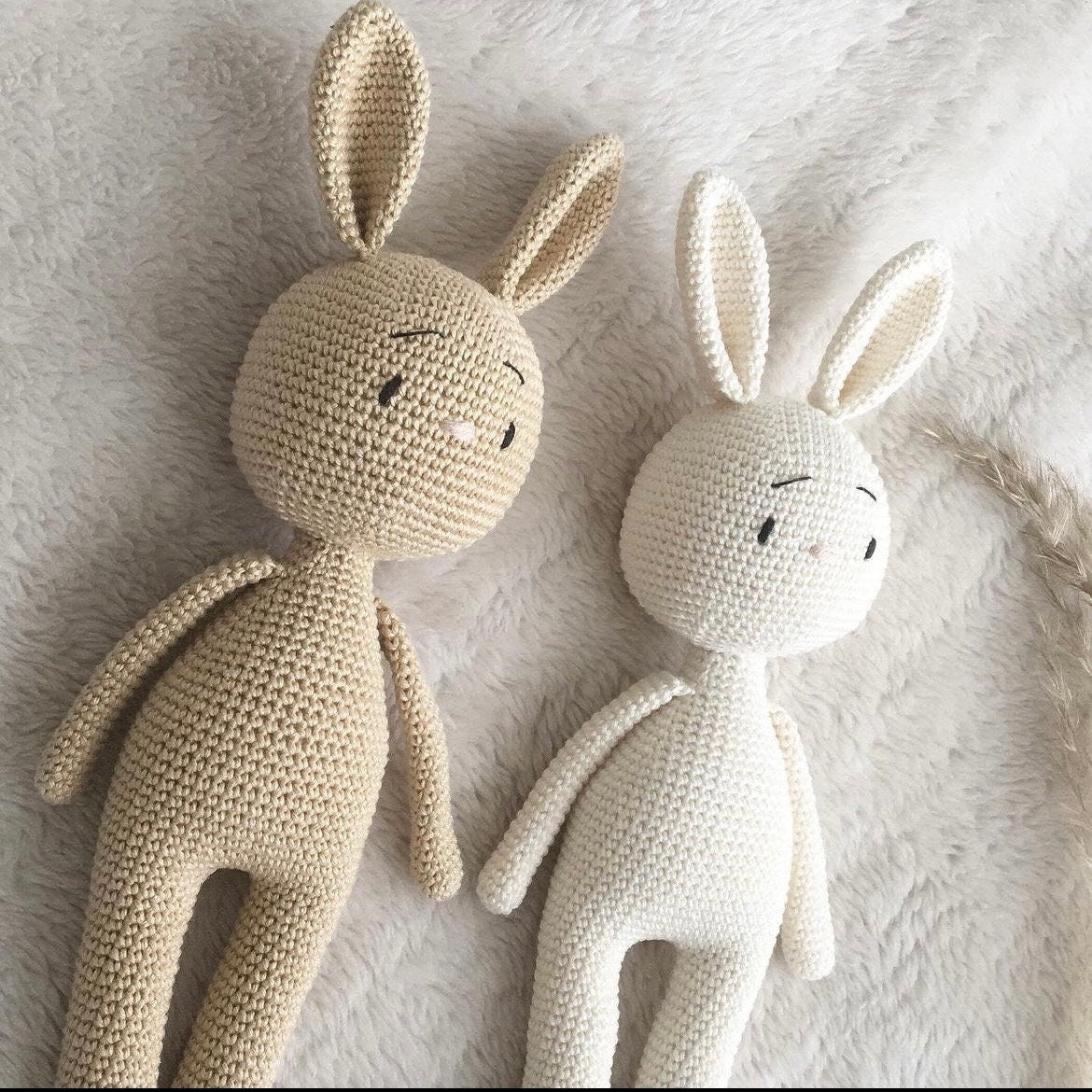 Handmade Cotton Crochet Rabbit Toy, Baby Shower Gift