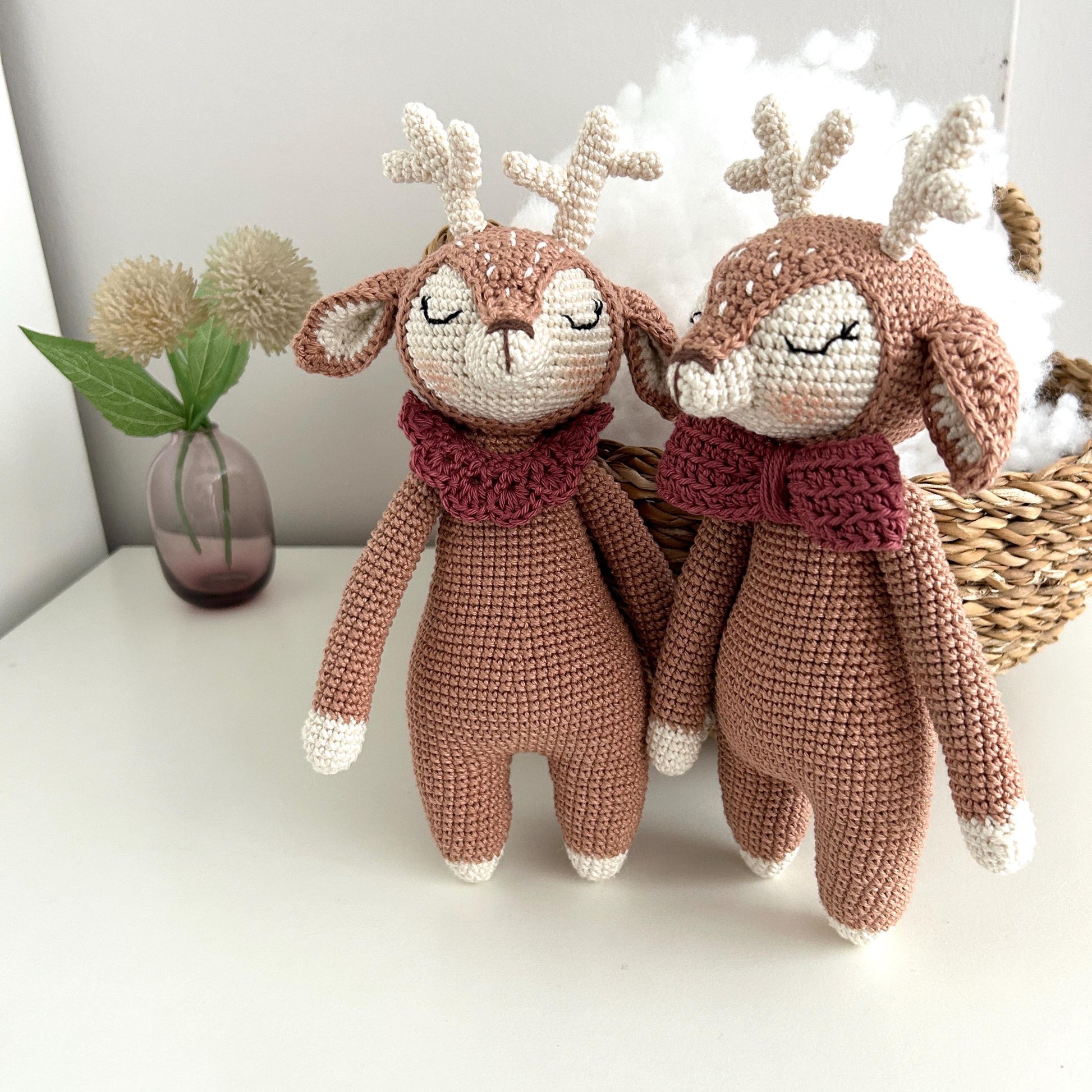 Crochet Deer Amigurumi: Organic Cotton Baby Toy