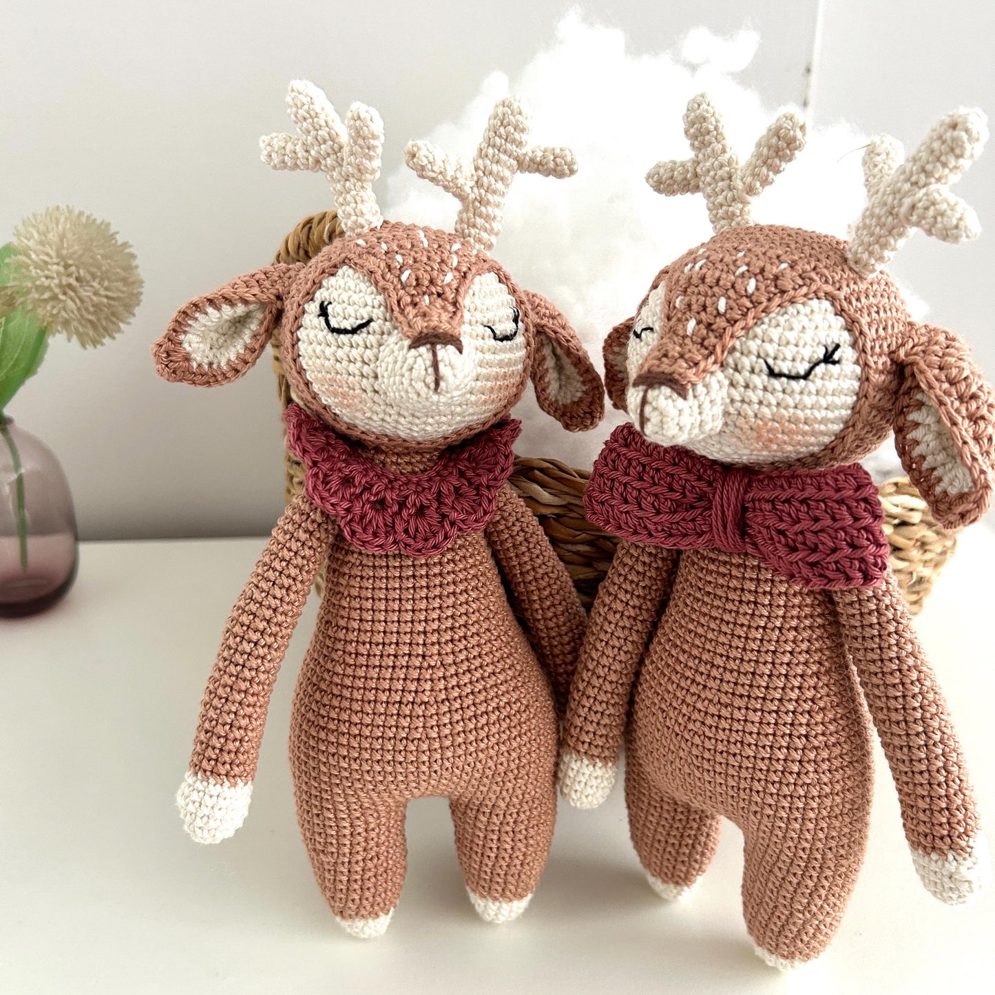 Crochet Deer Amigurumi: Organic Cotton Baby Toy