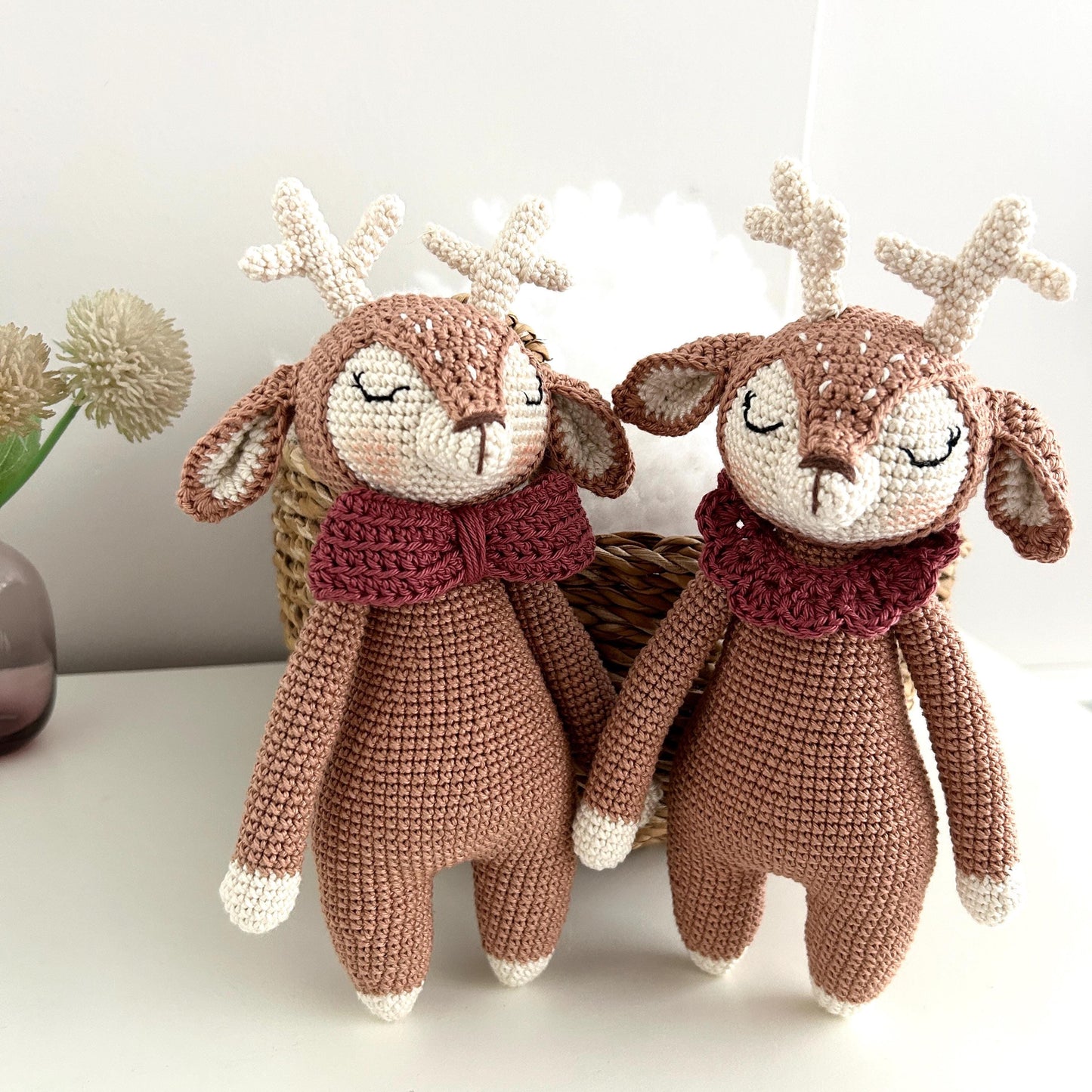 Crochet Deer Amigurumi: Organic Cotton Baby Toy