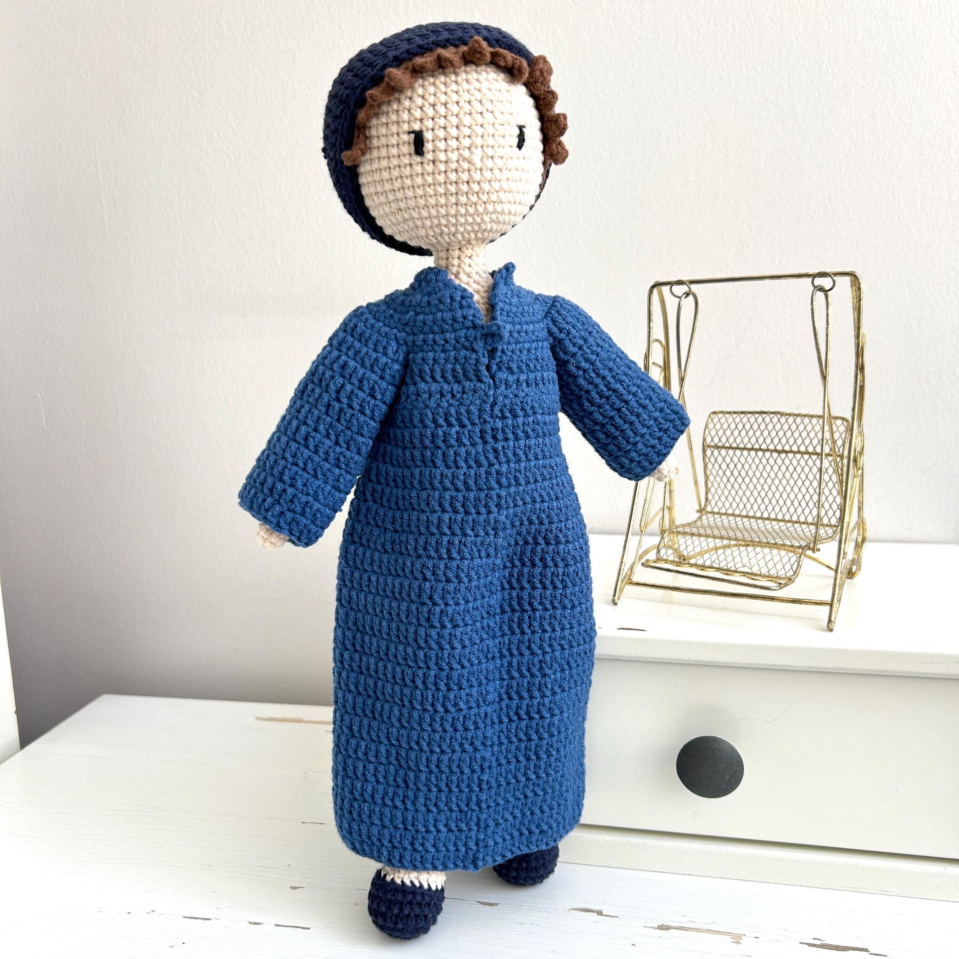 Handmade Muslim Baby Amigurumi Doll: Organic Cotton Ramadan Gift