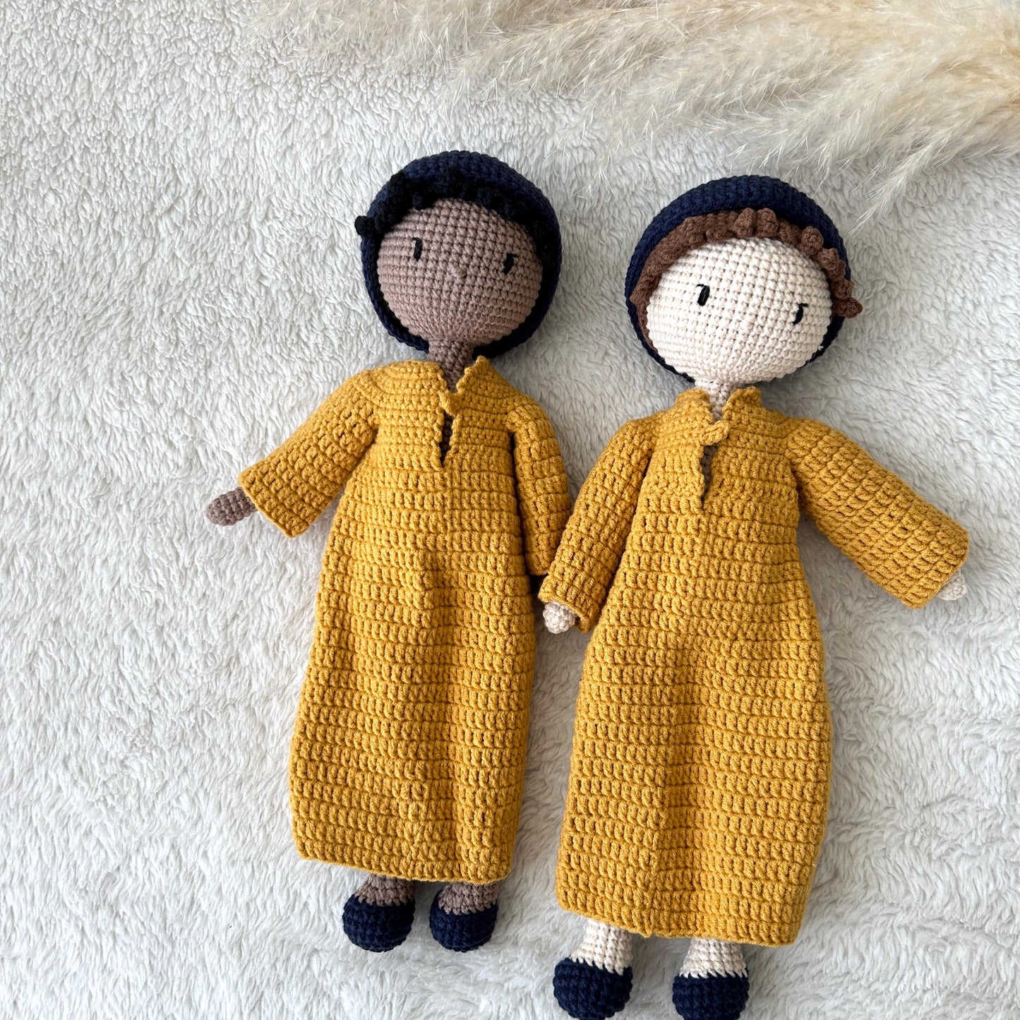 Handmade Muslim Baby Amigurumi Doll: Organic Cotton Ramadan Gift