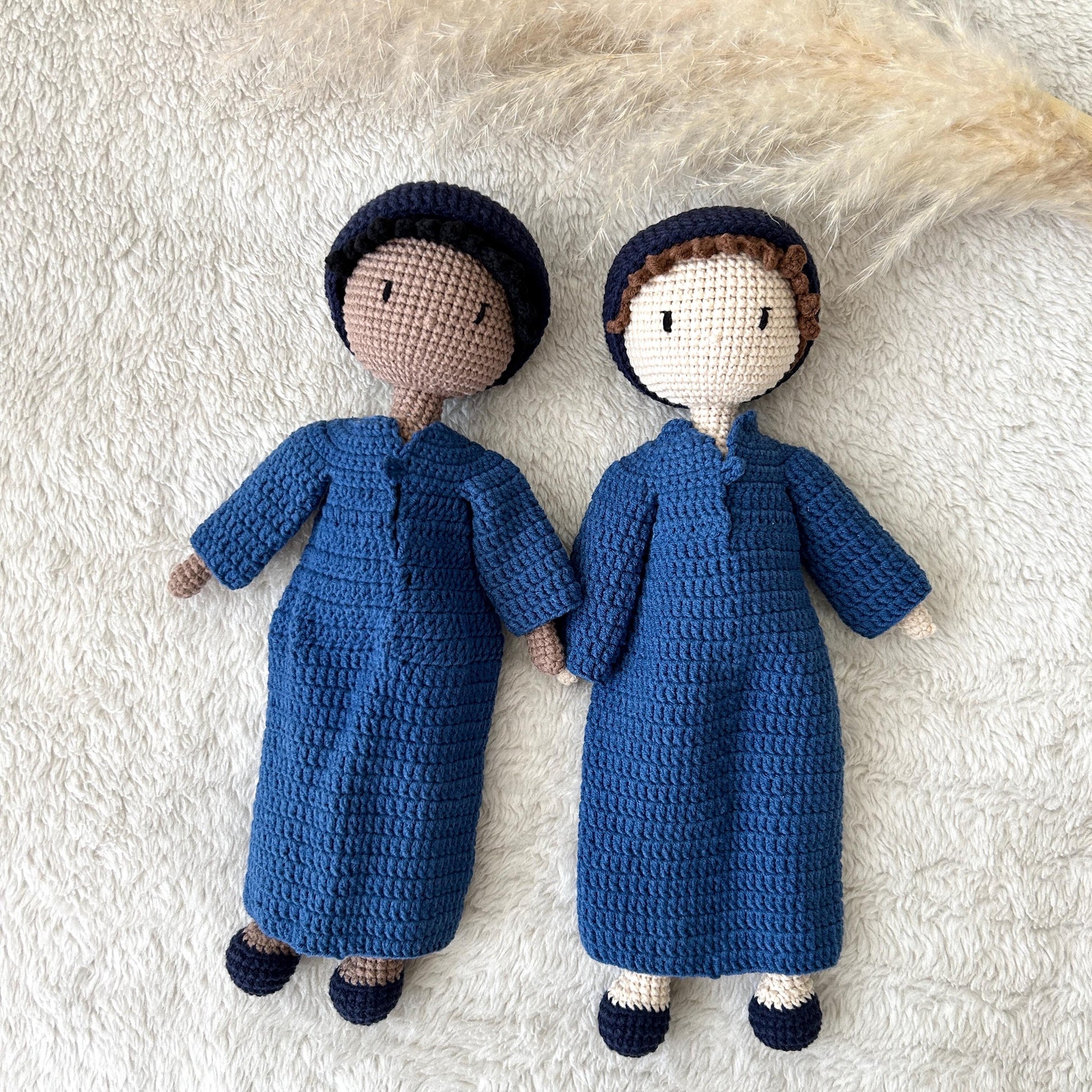 Handmade Muslim Baby Amigurumi Doll: Organic Cotton Ramadan Gift