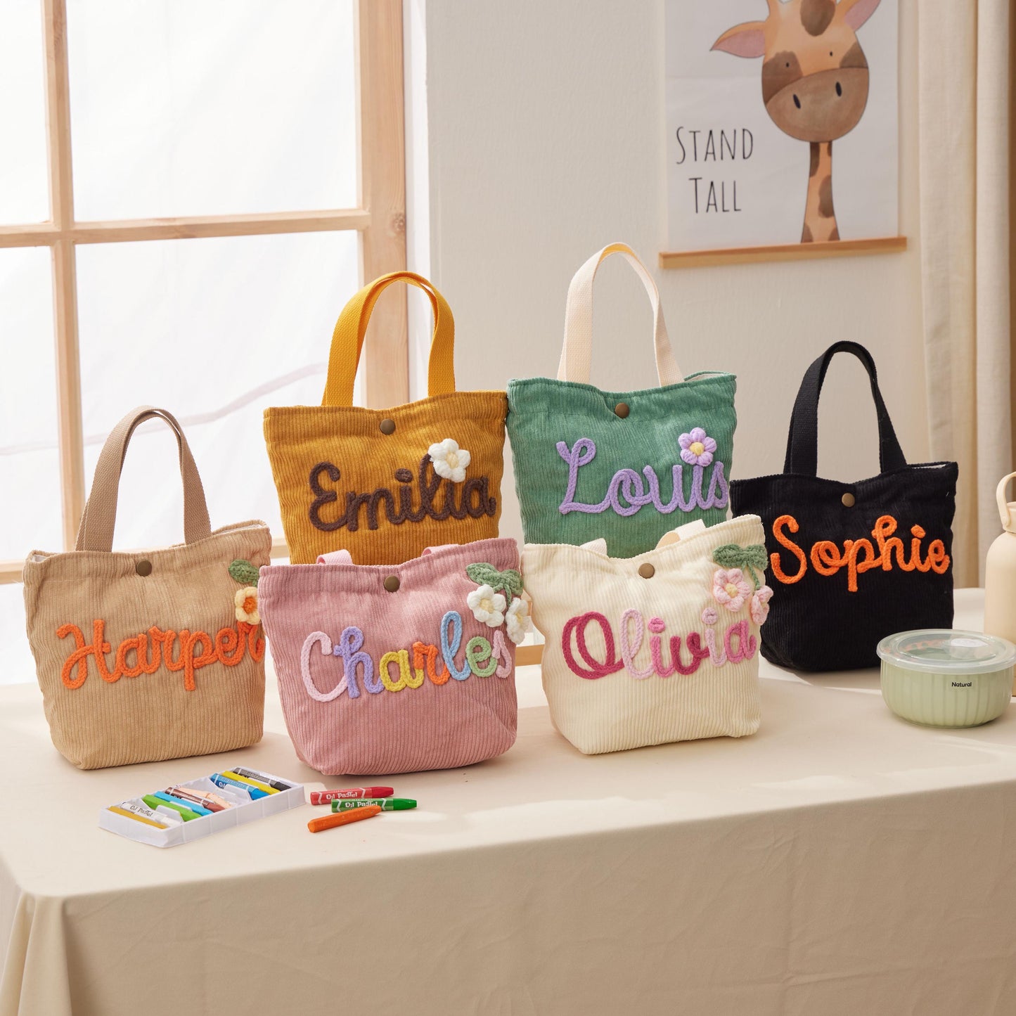 Personalized Name Handbag: Custom Children's Gift,Custom Name Handbag,Baby Shower Gifts, Traveling Children's handbags,Birthday Gift