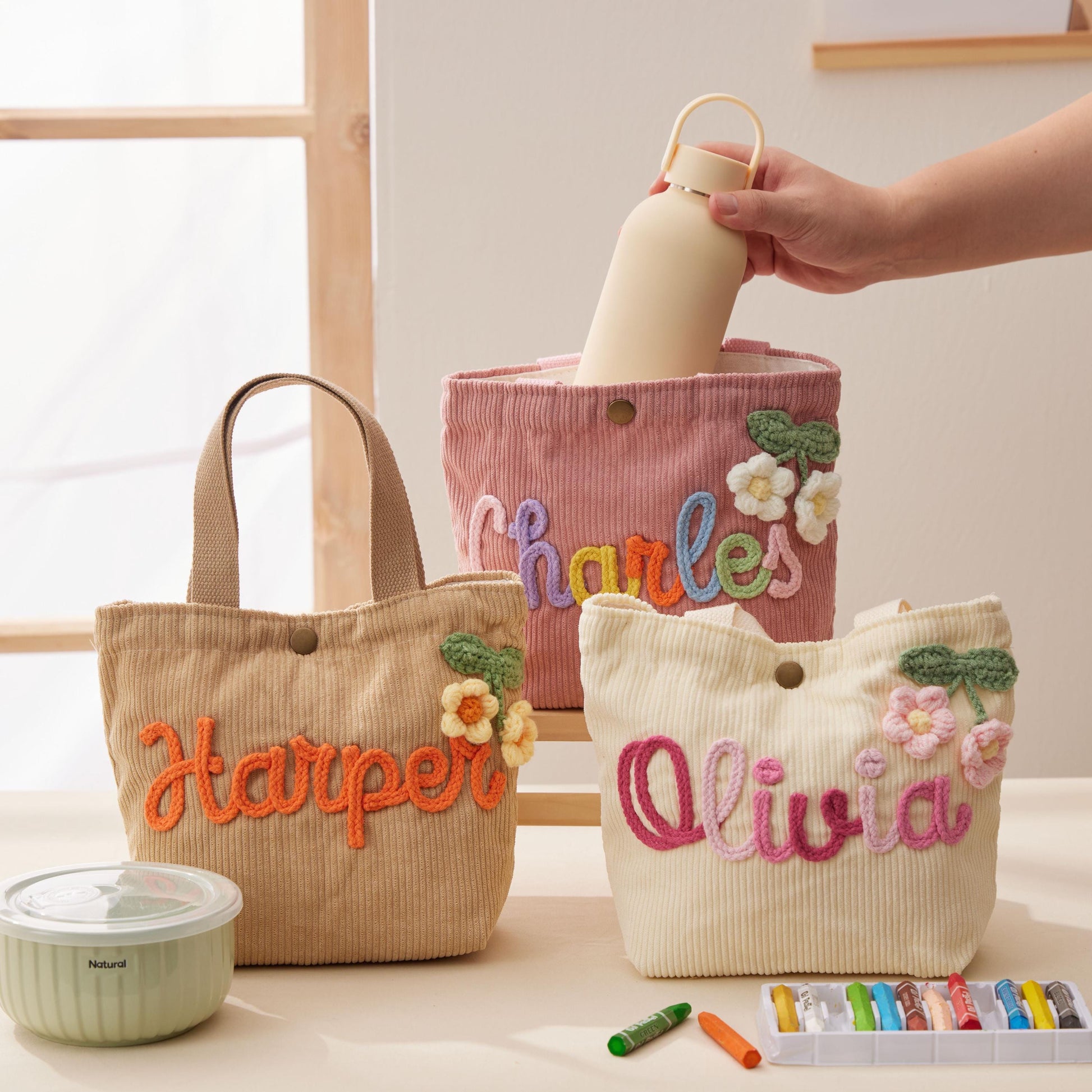 Personalized Name Handbag: Custom Children's Gift,Custom Name Handbag,Baby Shower Gifts, Traveling Children's handbags,Birthday Gift