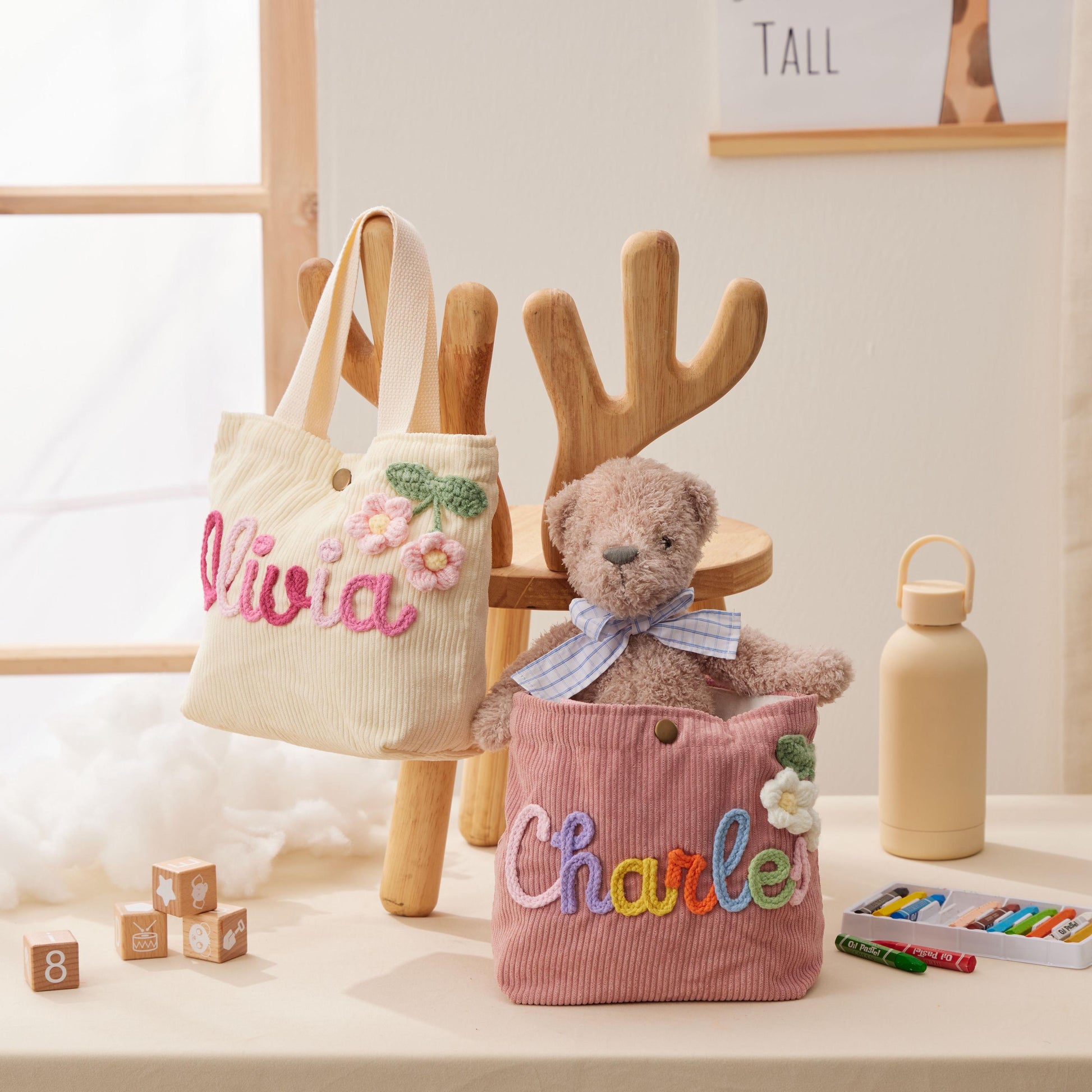 Personalized Name Handbag: Custom Children's Gift,Custom Name Handbag,Baby Shower Gifts, Traveling Children's handbags,Birthday Gift