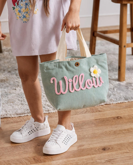 Personalized Name Tote Handbag: Custom Children's Gift,Custom Name Tote Handbag,Baby Shower Gifts, Children's name handbags Back to School