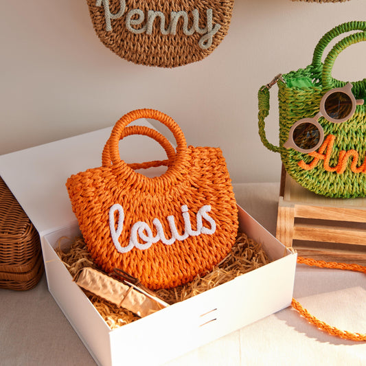 Custom Beach Straw tote bag,Personalized Beach tote Bag,Custom Straw Handbag,Custom Beach tote bag,Handwoven crossbody Bag,Easter Gift