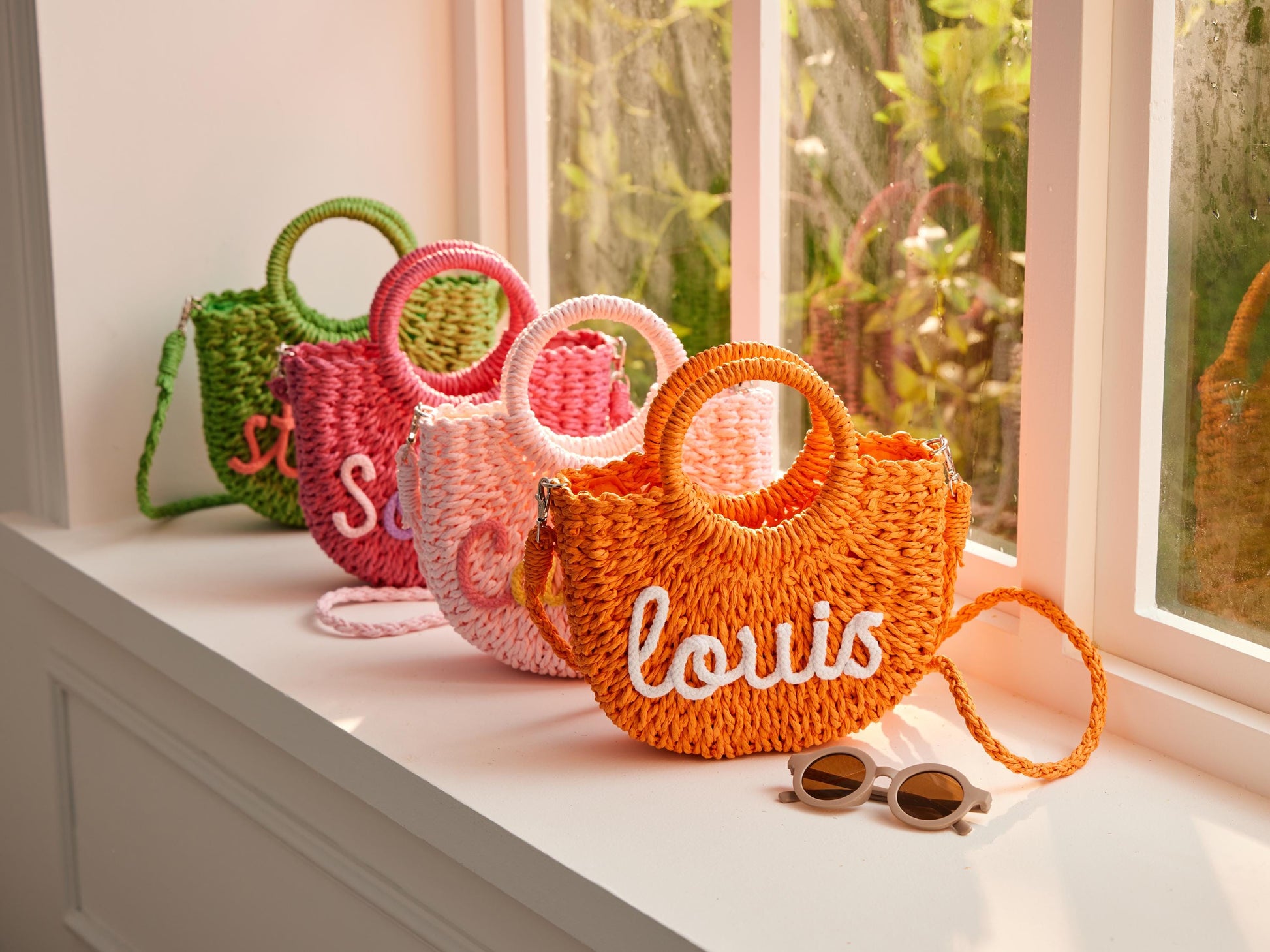 Custom Beach Straw Crossbody Bag,Personalized Beach Bag,Custom Straw Handbag,Custom Name Straw Bag,Handwoven Straw Bag,Easter Gift