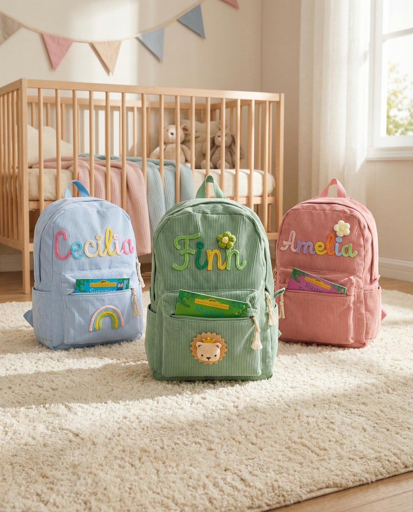 Custom Embroidered Name Backpack: Personalized School Bag,Back to School Kid Gift,Preschool School Bag, Backpack With Name, Back to School