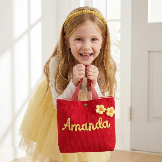 Personalized Name Tote Handbag: Custom Children's Gift,Custom Name Tote Handbag,Baby Shower Gifts, Children's name handbag,Mother's day