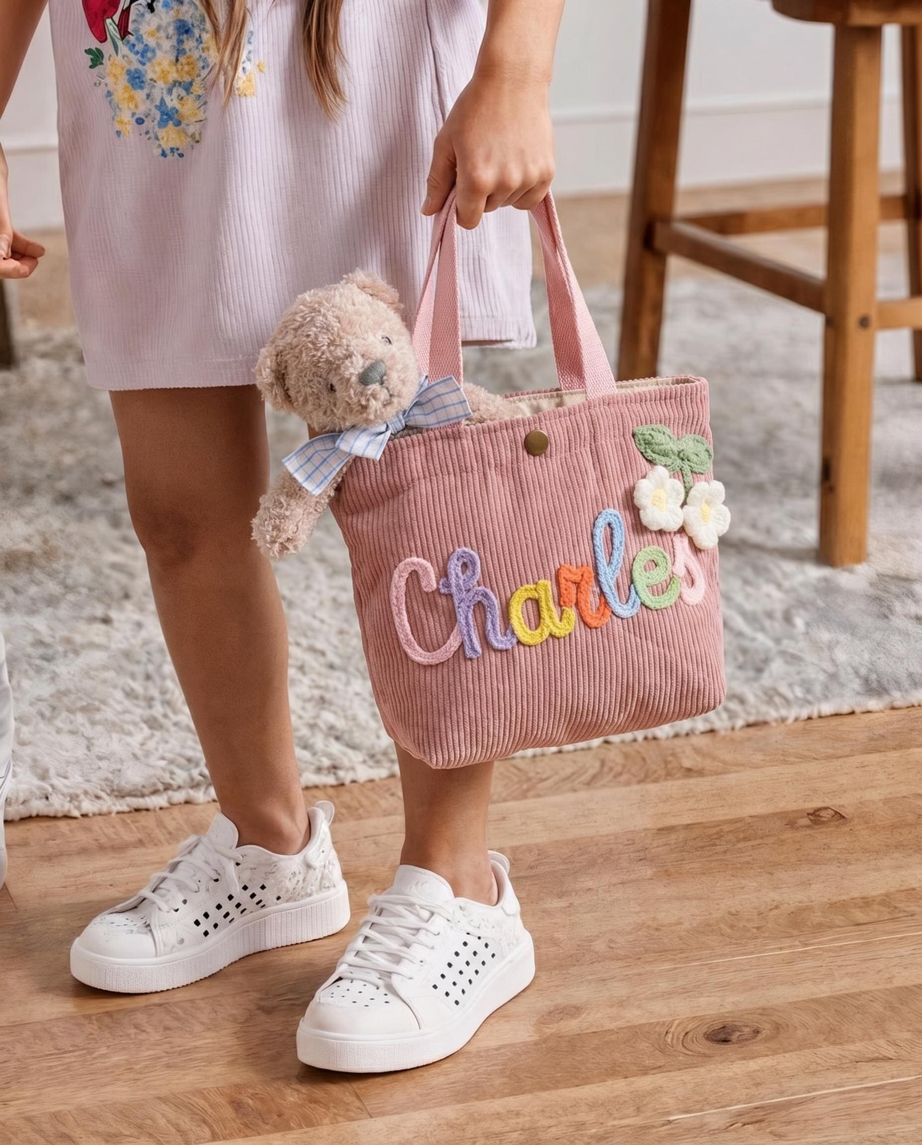 Personalized Name Tote Handbag: Custom Children's Gift,Custom Name Tote Handbag,Baby Shower Gifts, Children's name handbags,Mothers Day Gift