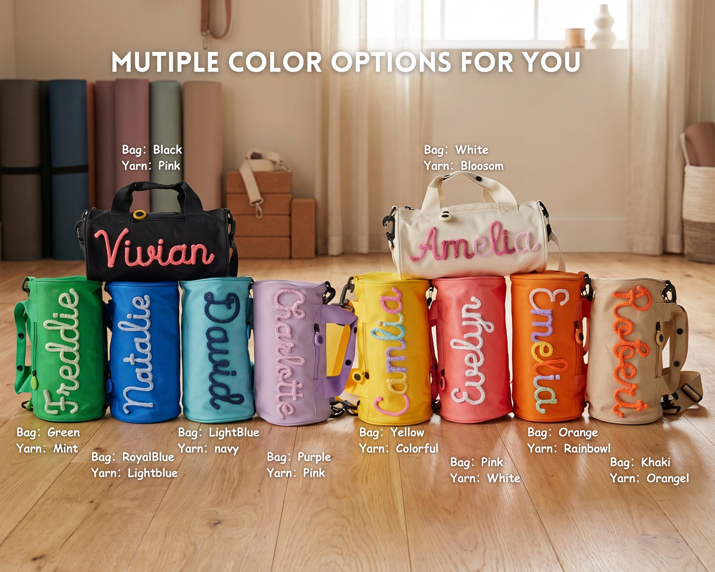 Personalized Kids Duffel Bag, Sports&Dance Bag, Custom Gym Bag, Daily Activity Bag,Hospital Bag,Vacation Travel Luggage, Back To School Gift