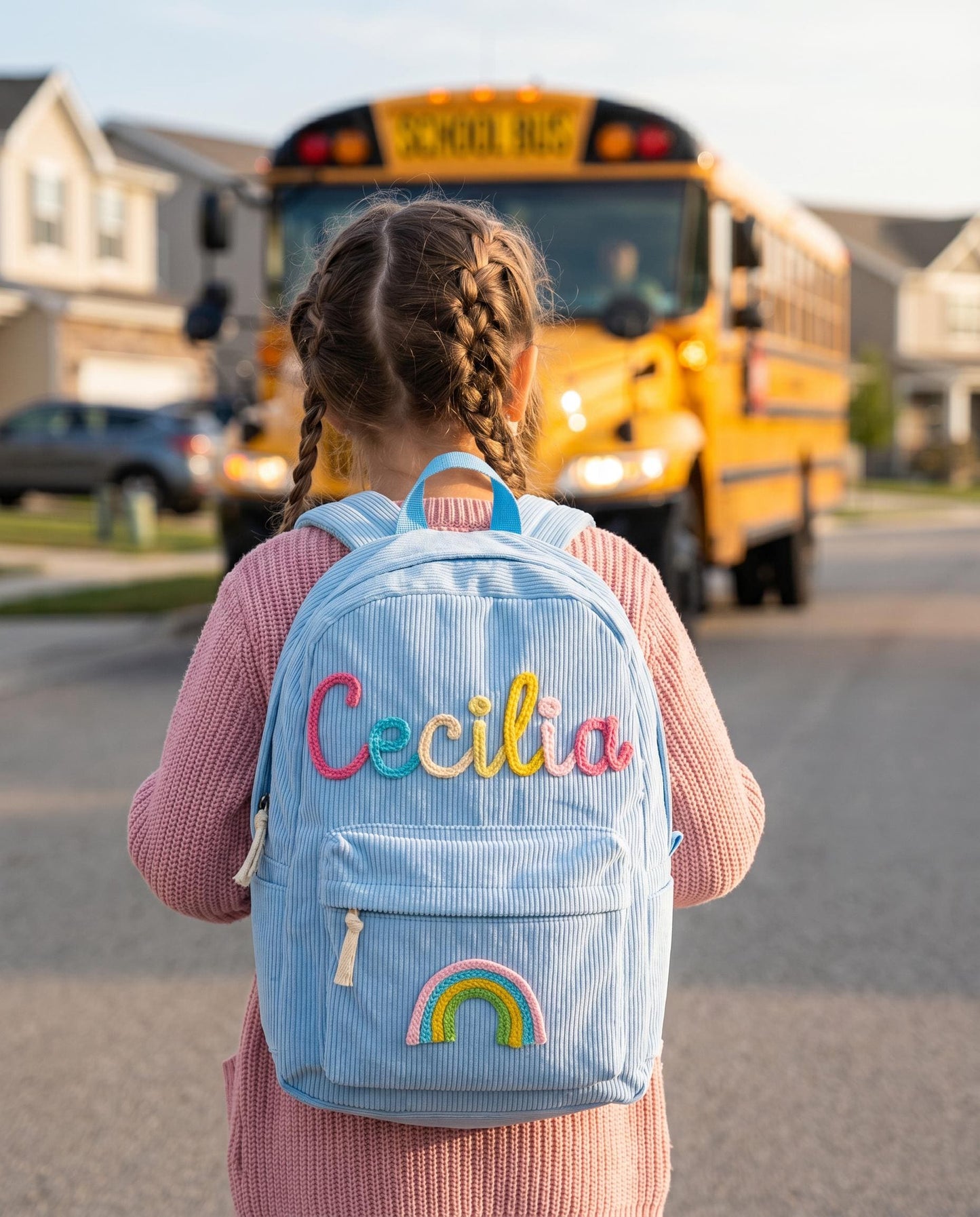 Custom Embroidered Name Backpack: Personalized School Bag,Back to School Kid Gift,Preschool School Bag, Backpack With Name, Christmas Gift
