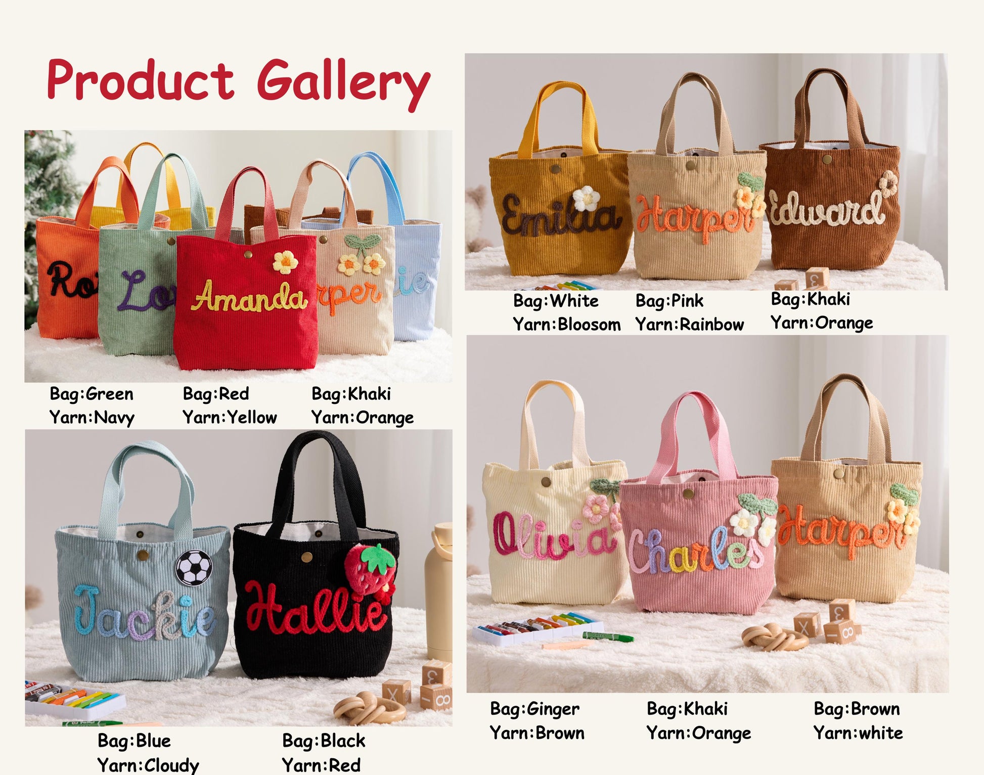 Personalized Name Handbag: Custom Children's Gift,Custom Name Handbag,Baby Shower Gifts, School Children's handbags,Back to School