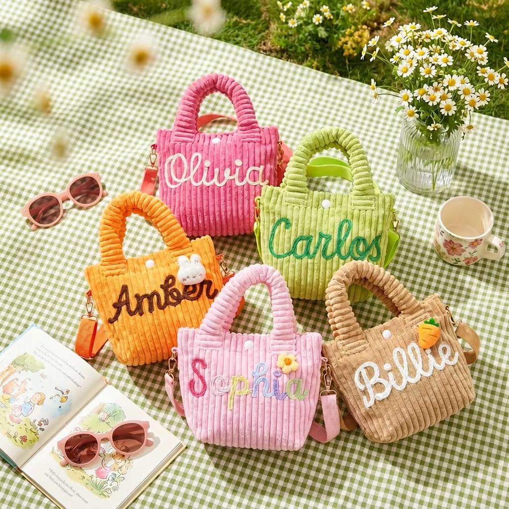 Custom Name Crossbody & handbag: Custom Children's tote bag,Custom Name Tote Handbag,Baby Shower Gifts, Children's handbags, Back to School