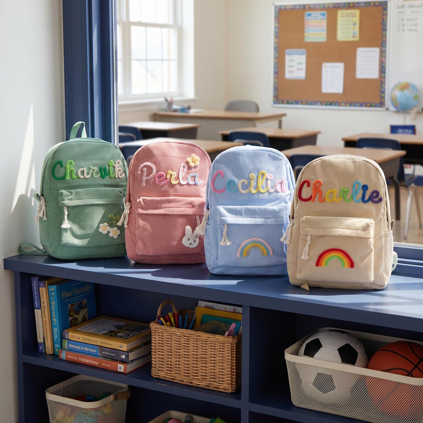Custom Embroidered Name Backpack: Personalized School Bag,Back to School Kid Gift,Preschool School Bag, Backpack With Name, Back to School