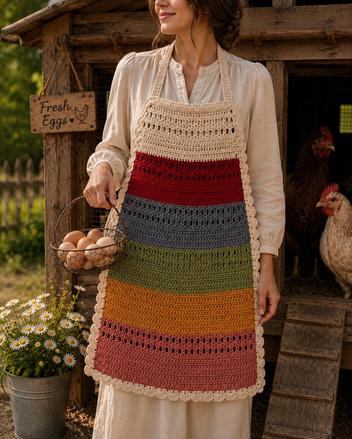 Viral Farm Apron, Kitchen Apron